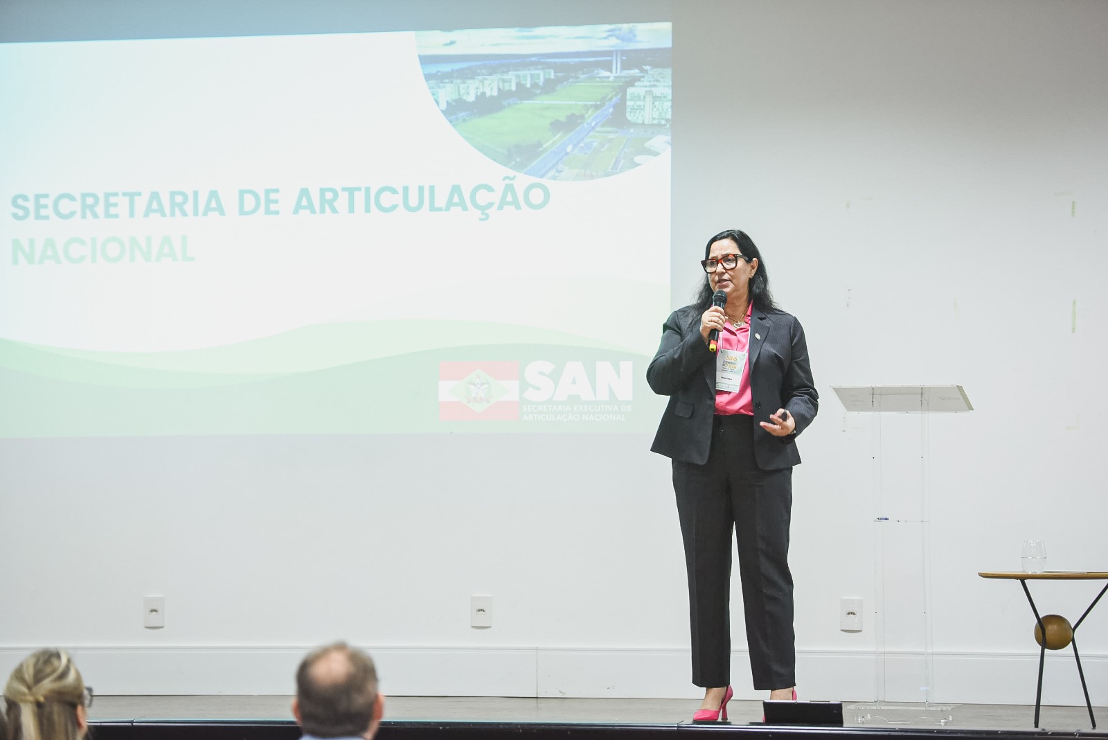 Secretária Vânia Franco faz palestra em Blumenau e cumpre agenda extensa em Santa Catarina